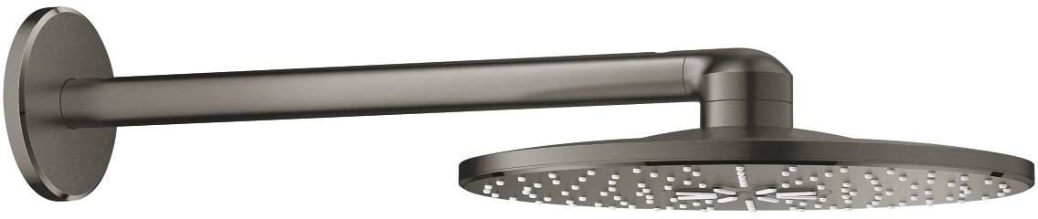 Grohe Rainshower fejzuhany karral 31x31 cm kerek Brushed Hard Graphite 26475AL0