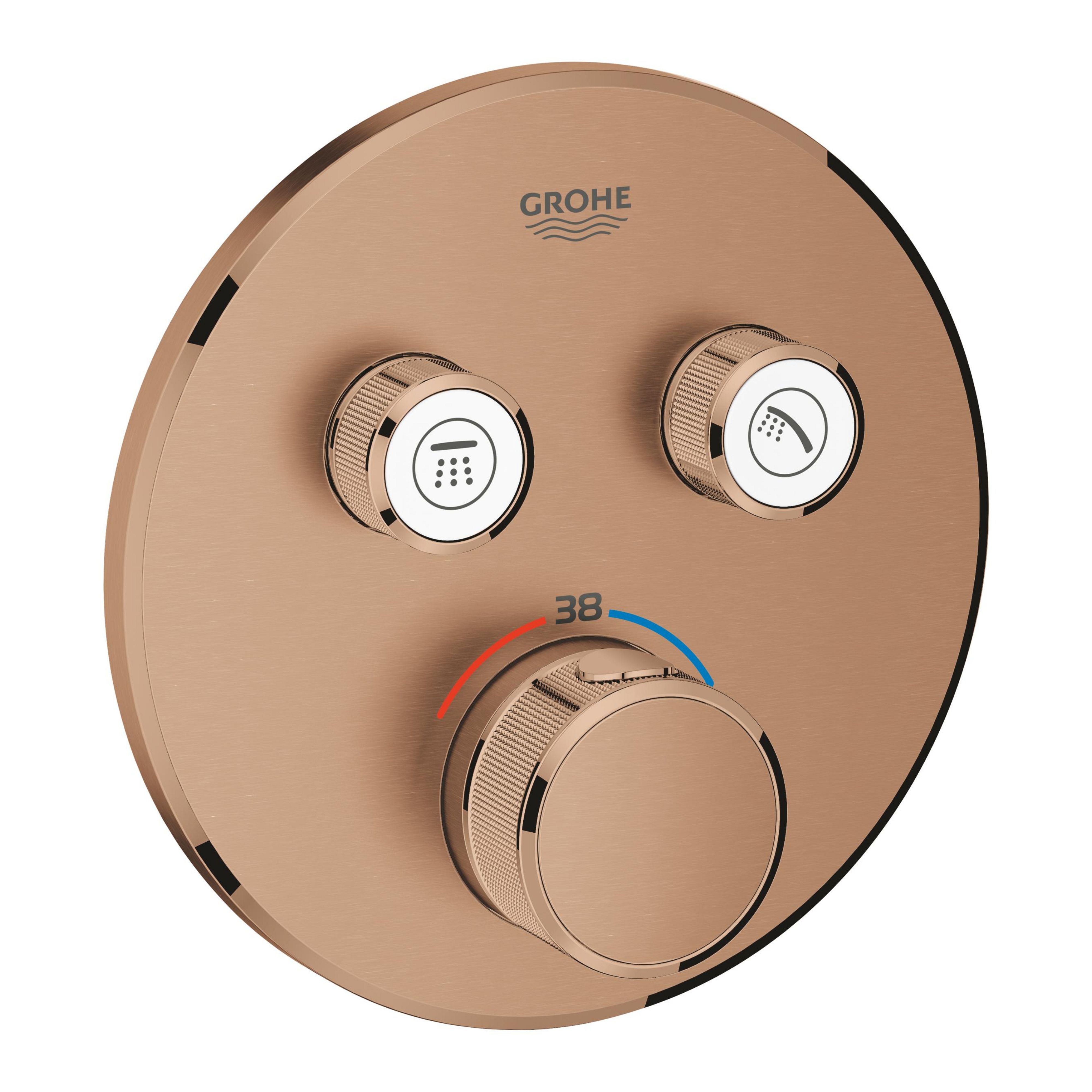 Grohe SmartControl kád és zuhany csaptelep süllyesztett z termosztáttal Brushed Warm Sunset 29119DL0