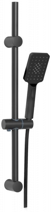 Invena Nyks zuhany készlet fal fekete AU-32-Z04