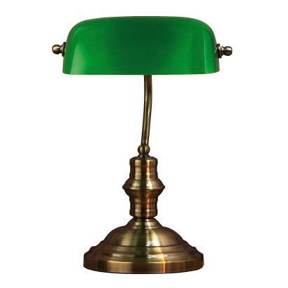 Markslöjd Bankers asztali lámpa 1x40 W patina-zöld 105931