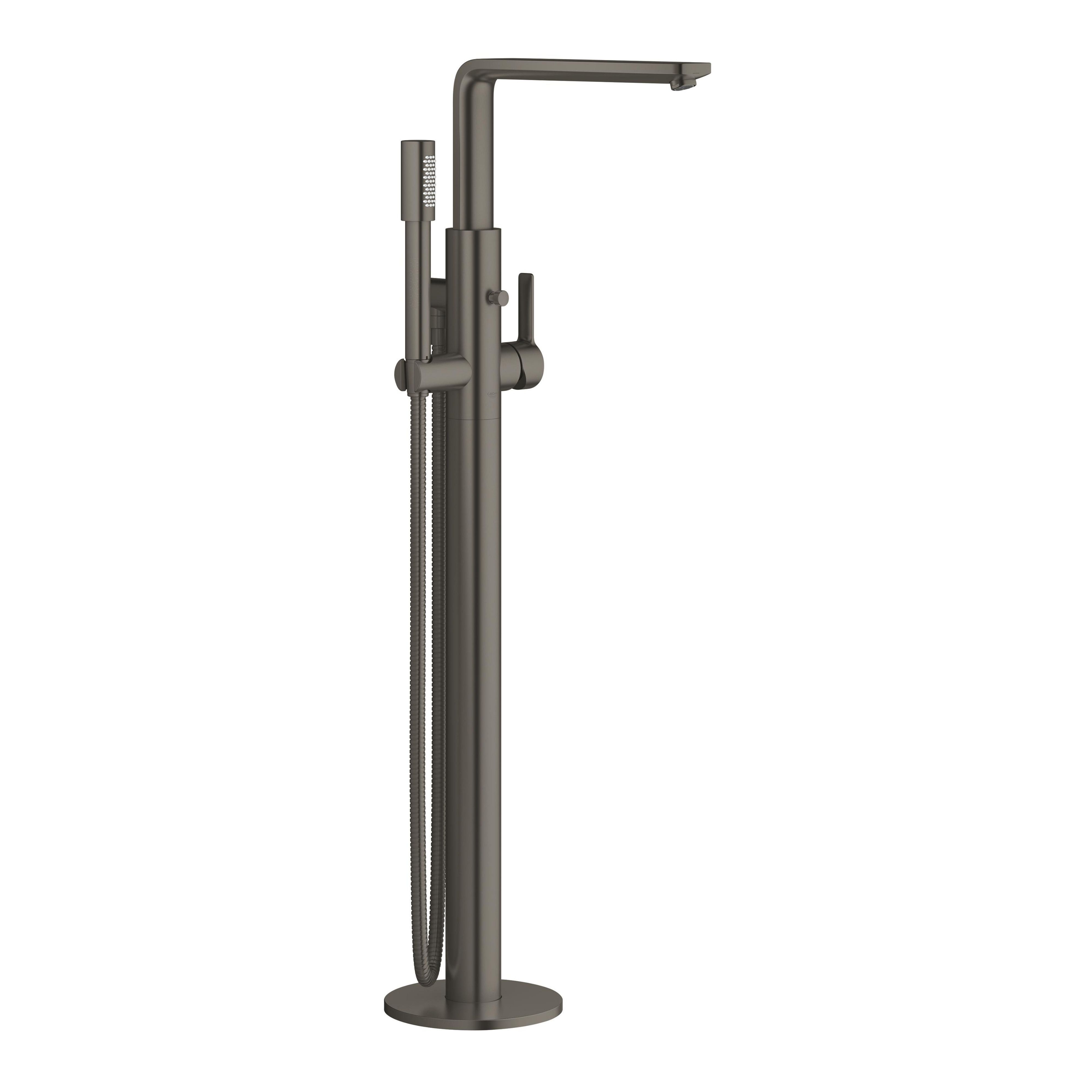 Grohe Lineare kád és zuhany csaptelep térben álló Brushed Hard Graphite 23792AL1
