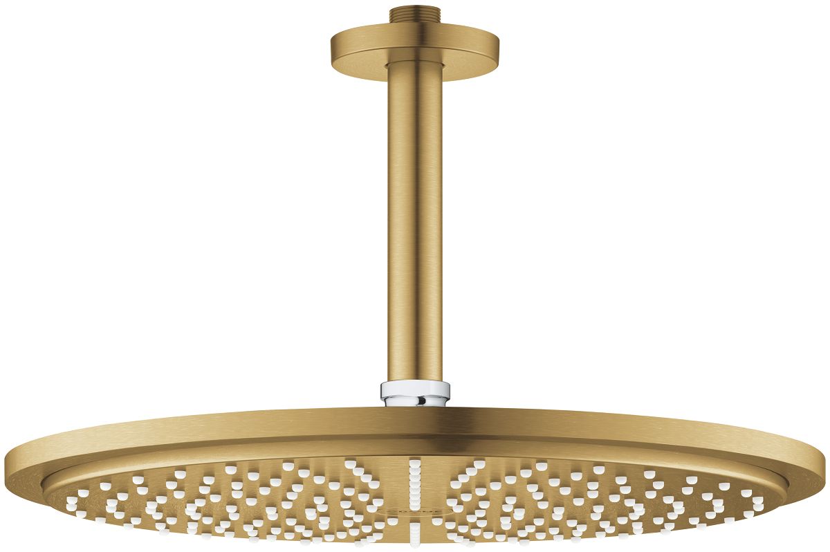 Grohe Rainshower fejzuhany karral 31x31 cm kerek Brushed Cool Sunrise 26067GN0