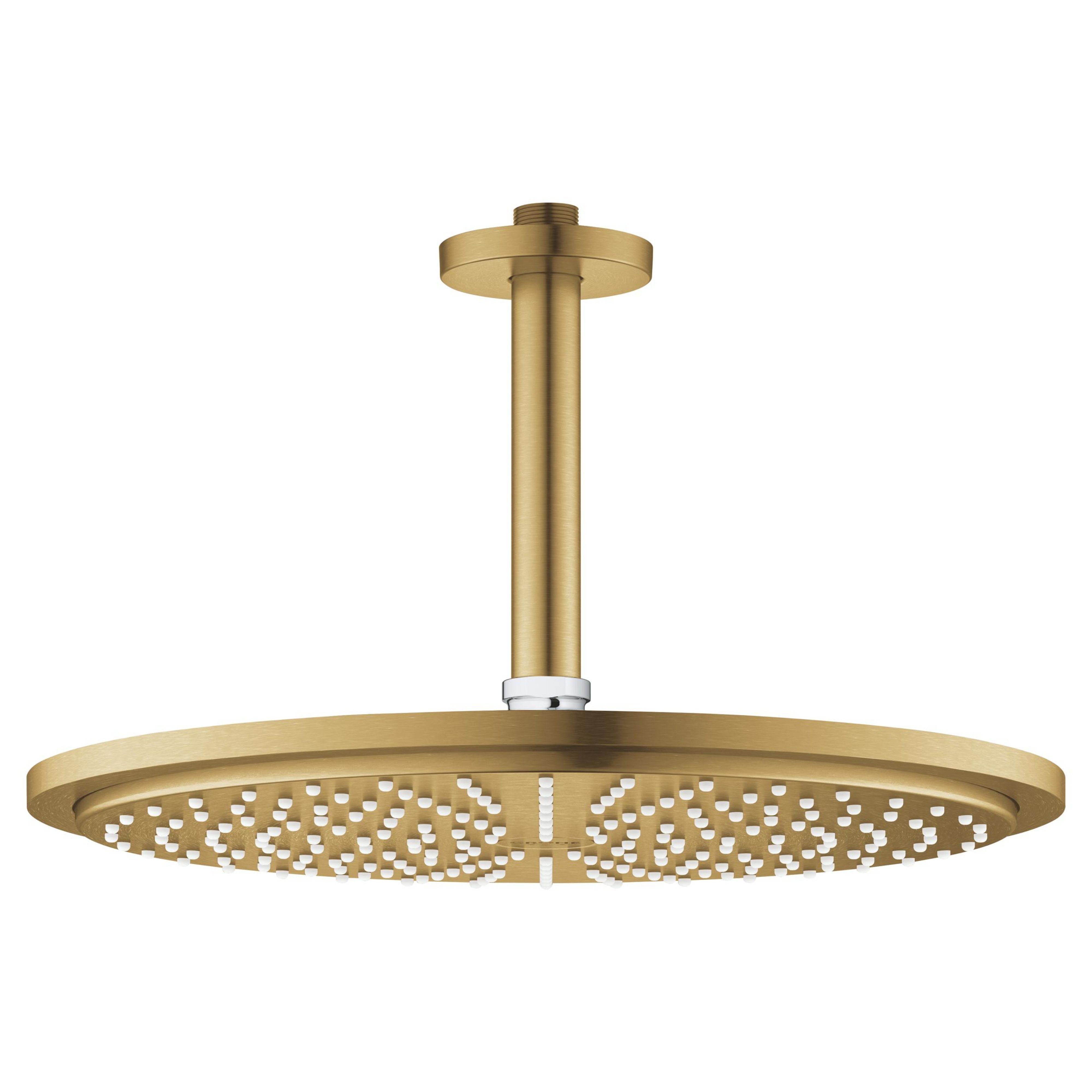 Grohe Rainshower fejzuhany karral 31x31 cm kerek Brushed Cool Sunrise 26067GN0