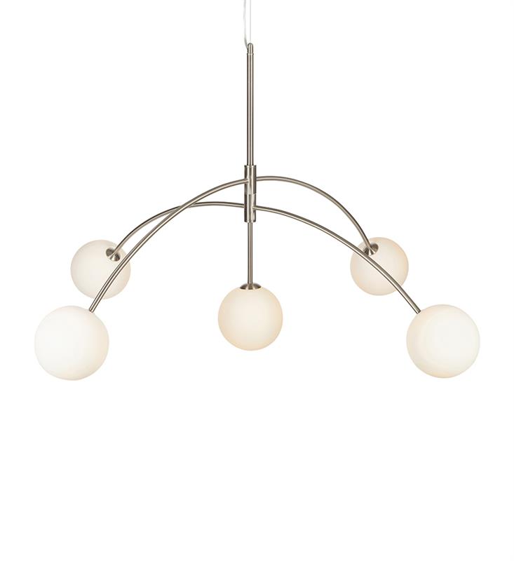 Markslöjd Heaven függőlámpa 5x28 W fehér-acél 107559