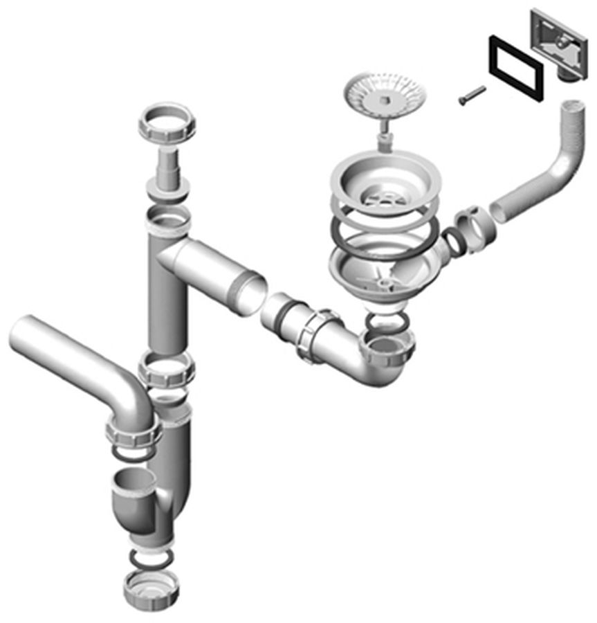 Alveus mosogató szifon 1130550