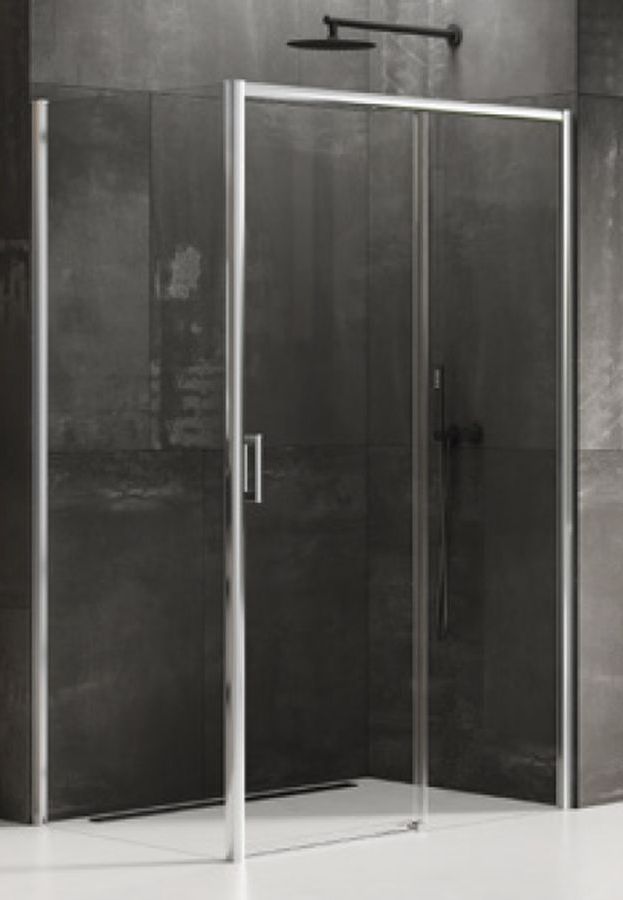 New Trendy Prime zuhanykabin 140x70 cm négyszögletes króm fényes/átlátszó üveg D-0307A/D-0122B