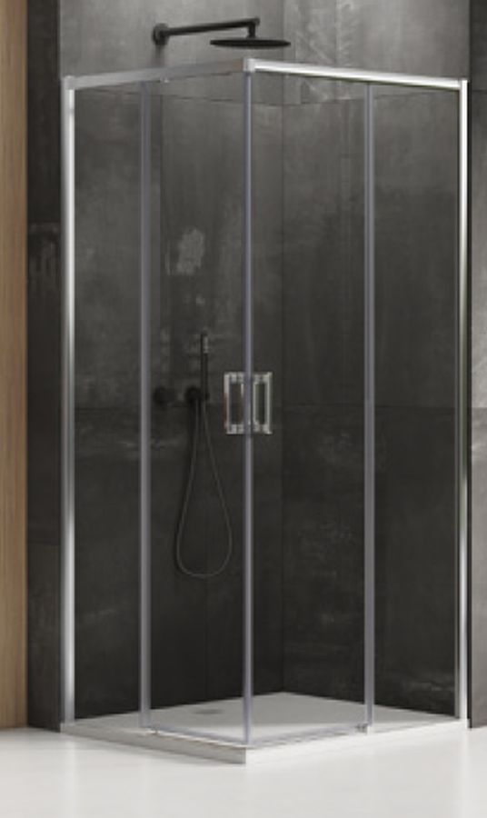 New Trendy Prime zuhanykabin 100x70 cm négyszögletes króm fényes/átlátszó üveg D-0298A/D-0349A