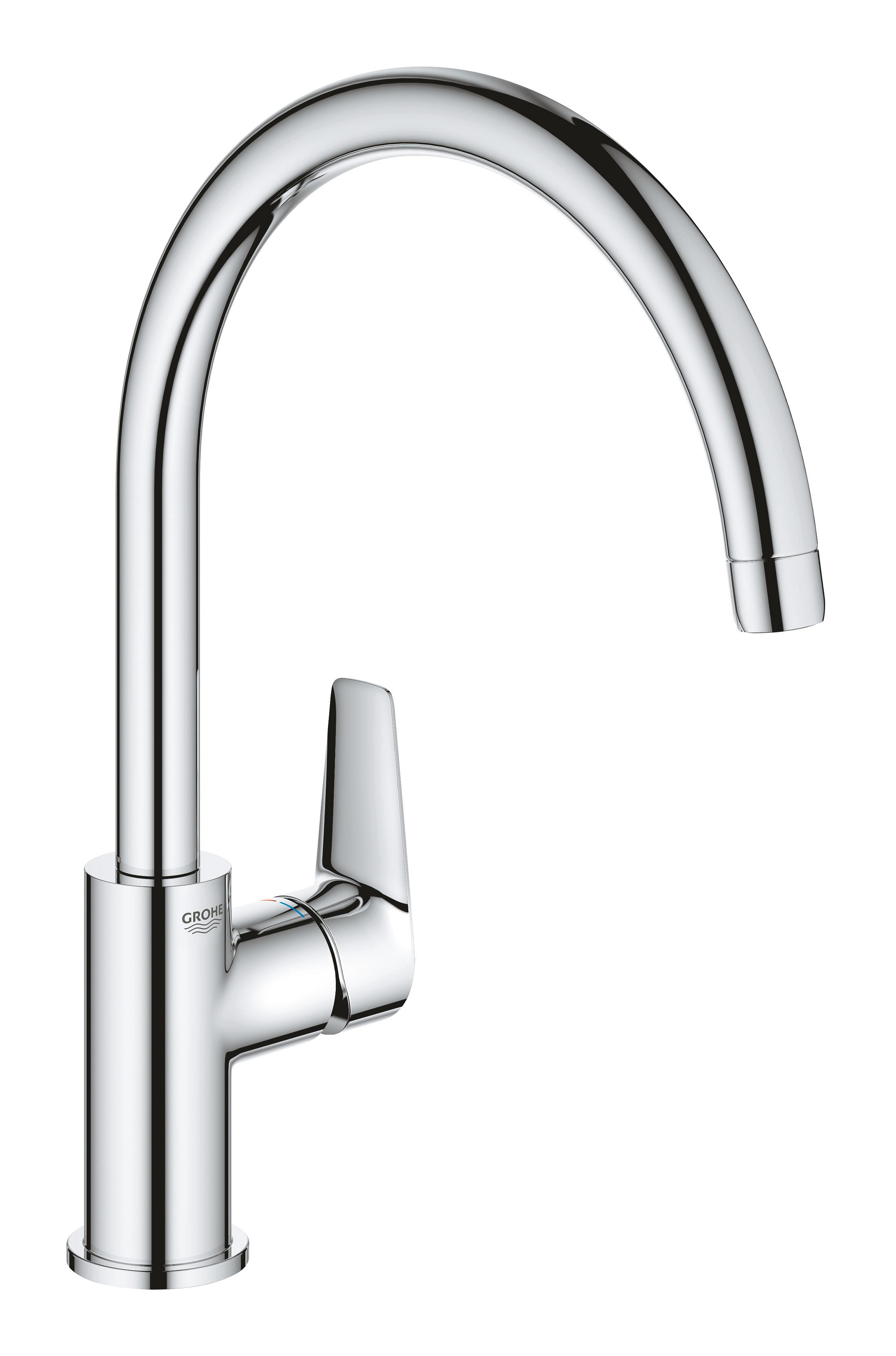 Grohe BauEdge konyhai csaptelep álló StarLight Chrome 31367001