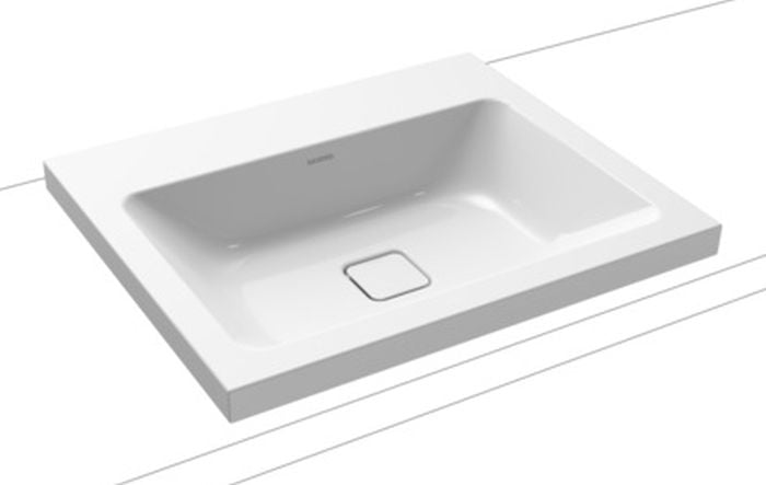 Kaldewei Cono mosdótál 60x50 cm négyszögletes mosdótálak fehér 901906003001