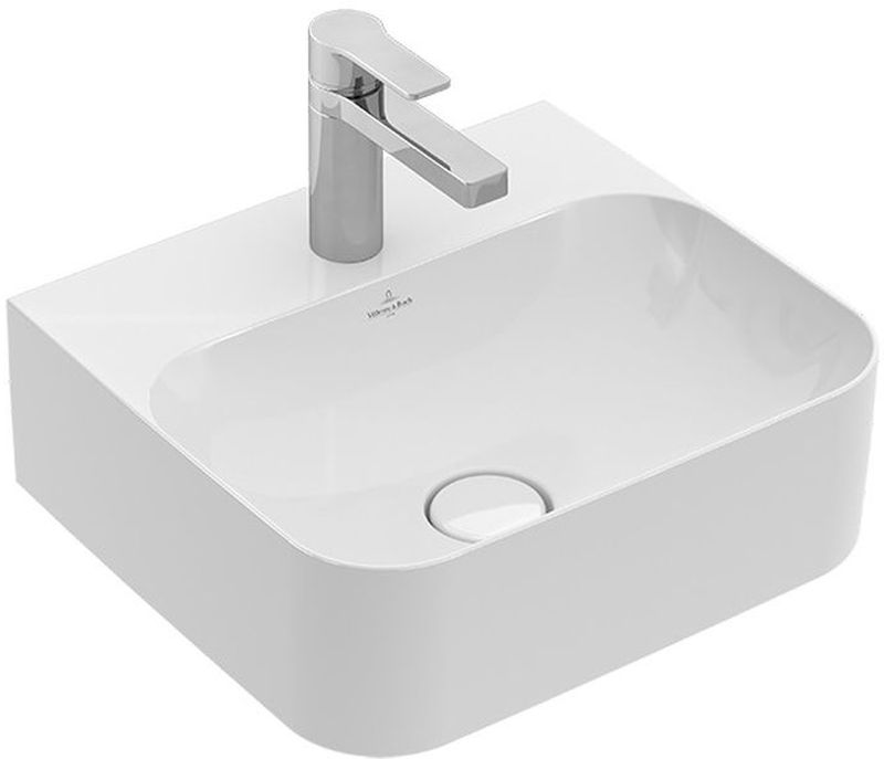Villeroy & Boch Finion mosdótál 43x39 cm négyszögletes klasszikus-beépíthető-mosdótálak fehér 43644LRW