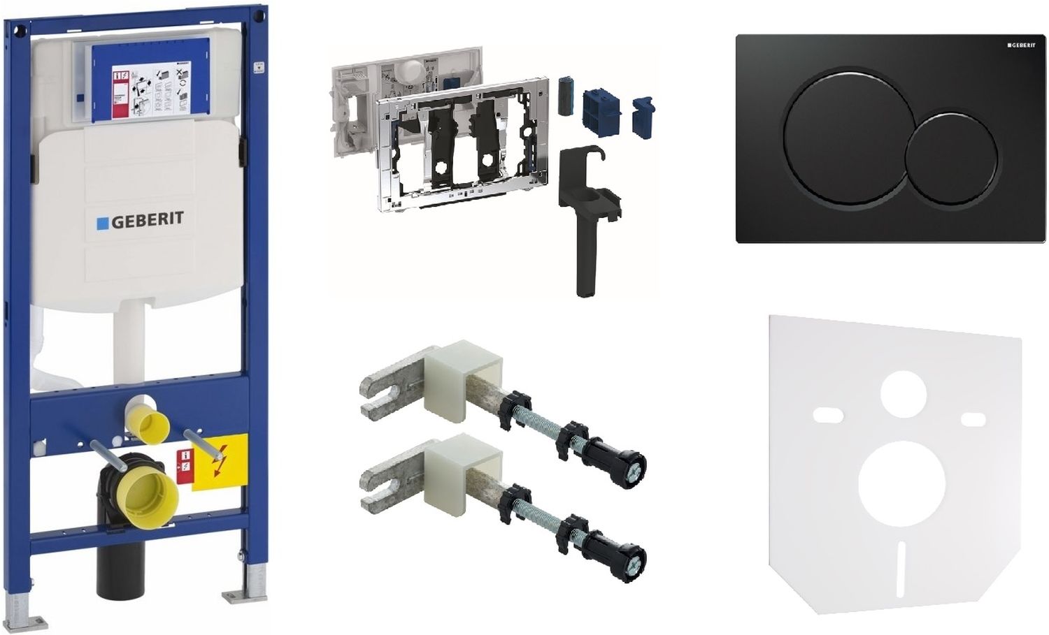 Set beépíthető keret Geberit Duofix 111.320.00.5, tartály higiéniai kockáknak Geberit DuoFresh 115.062.21.1, 115.770.DW.5, 111.815.00.1, 49301000