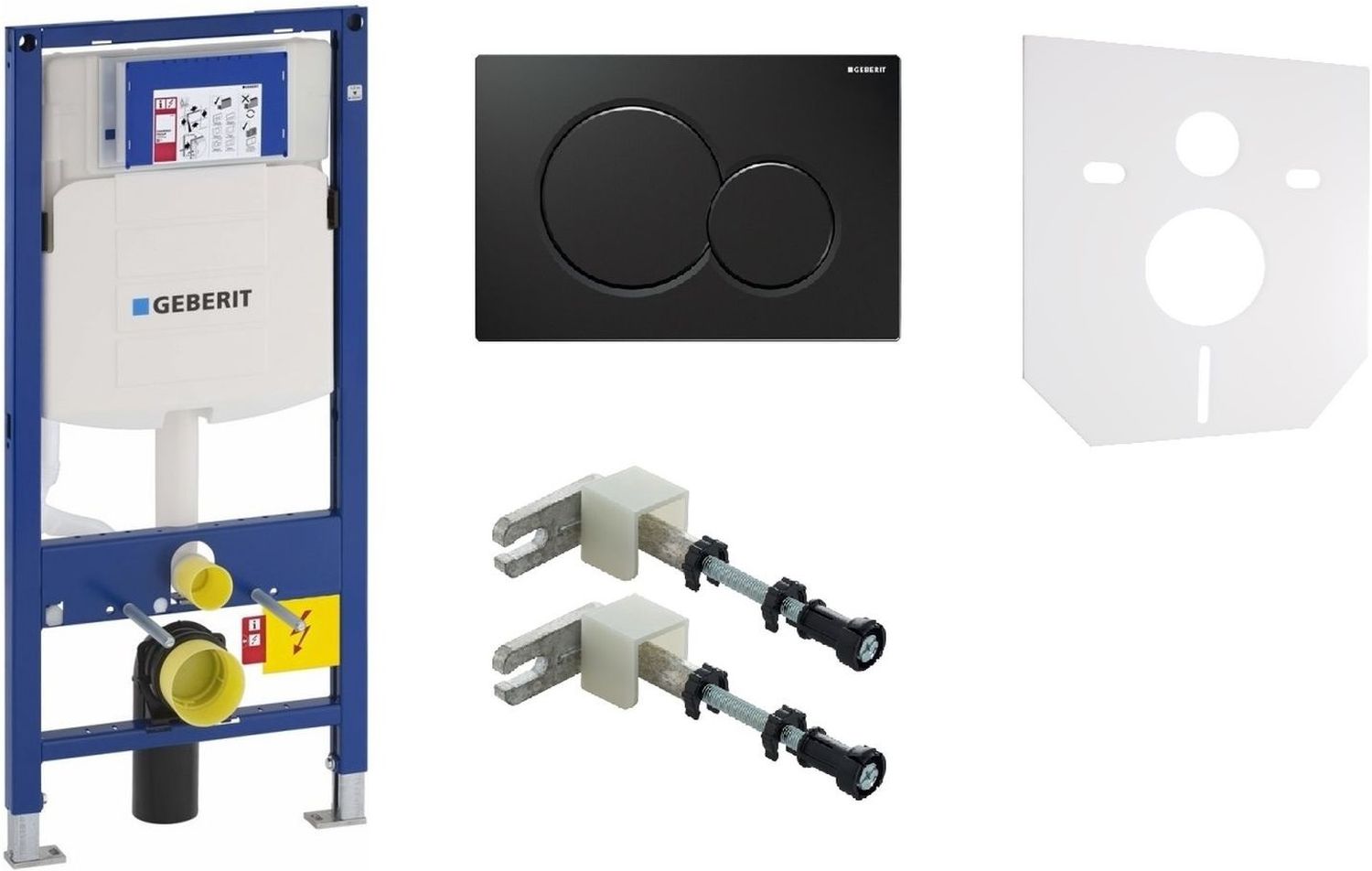 Set beépíthető keret Geberit Duofix 111.320.00.5, öblítő gomb Geberit Sigma 115.770.DW.5, 111.815.00.1, 49301000
