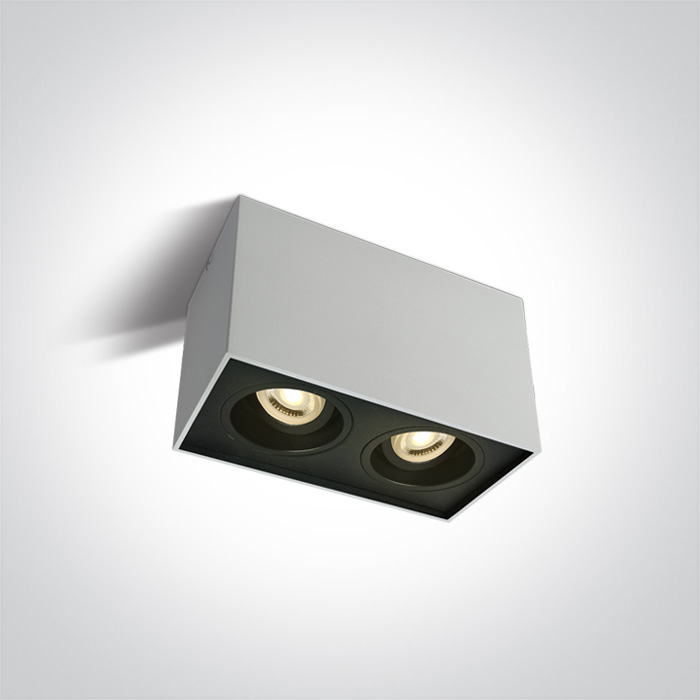 One Light Karlowasi mennyezeti lámpa 2x10 W fehér-fekete 12205YA/W