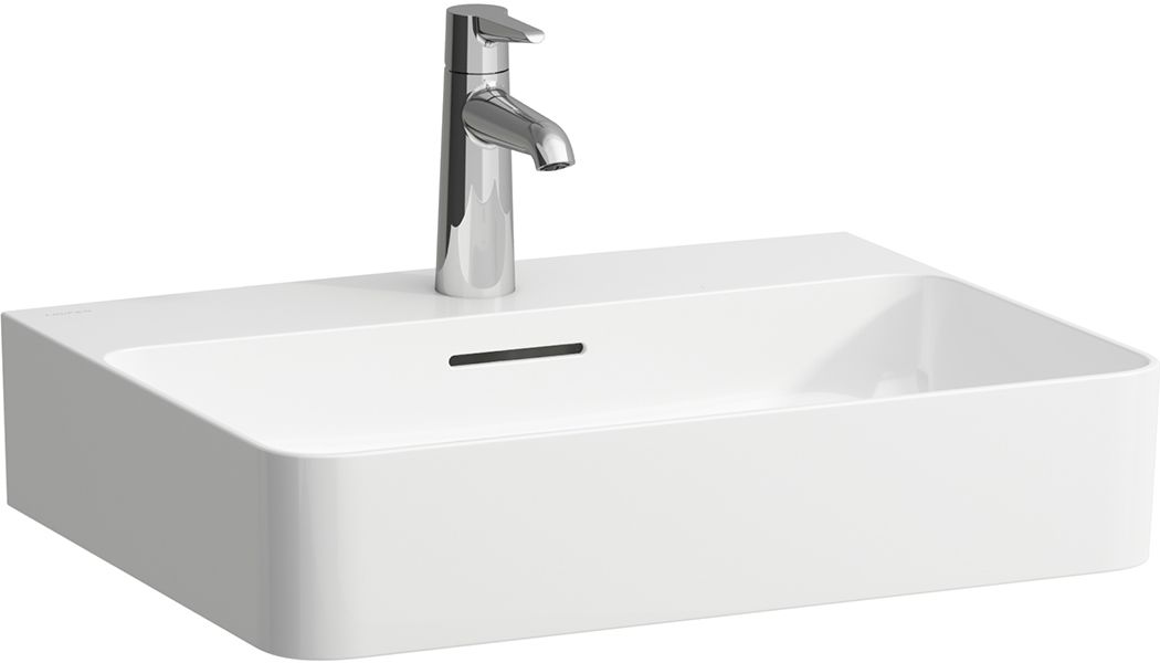 Laufen Val mosdótál 55x42 cm négyszögletes klasszikus-mosdótálak fehér fényes H8162820001041
