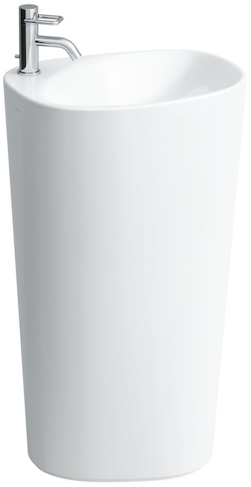 Laufen Palomba mosdótál 52.5x43.5 cm ovális térben álló fehér H8118044001041