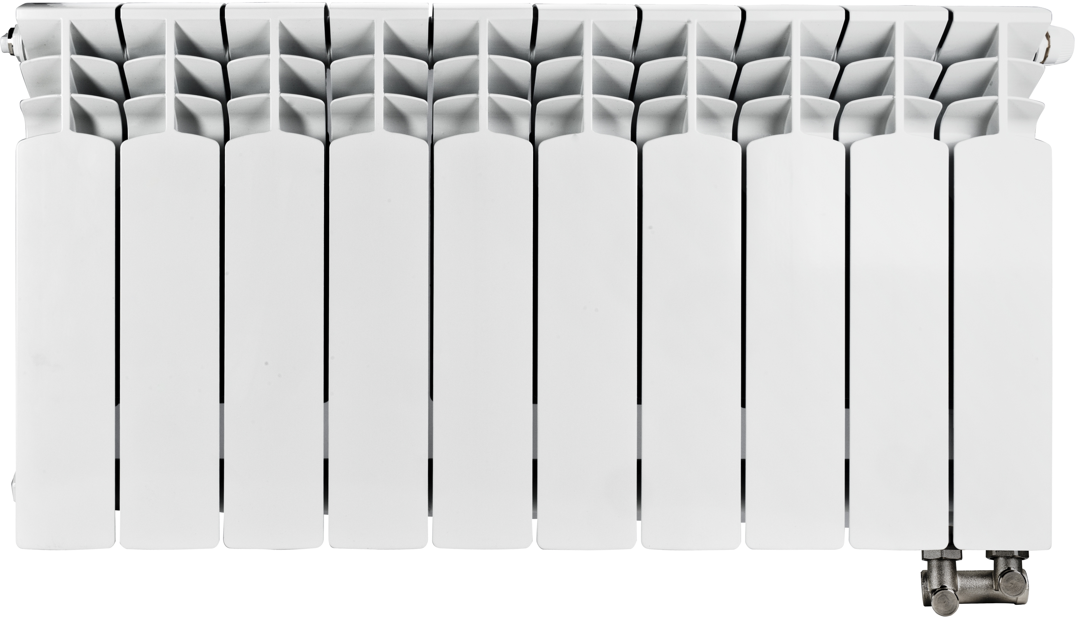 KFA Armatura G350 szobai radiátor 42.2x80.5 cm podłączenie alsó fehér 790-101-44