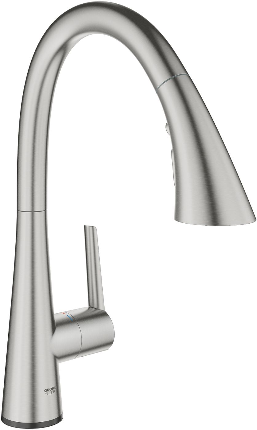 Grohe Zedra konyhai csaptelep álló SuperSteel 30219DC2