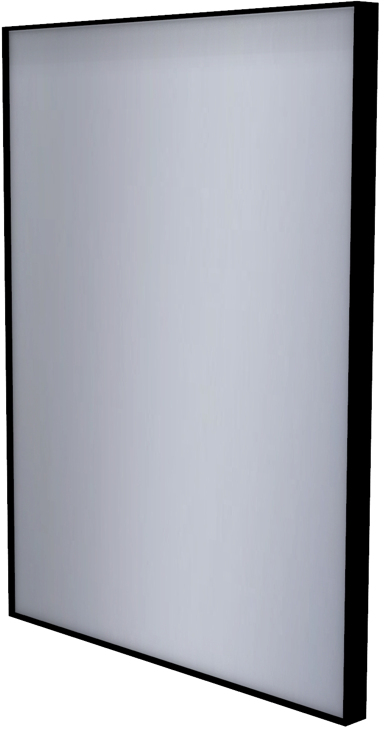 Dubiel Vitrum Stark tükör 60x80 cm négyszögletes fekete 5905241008929