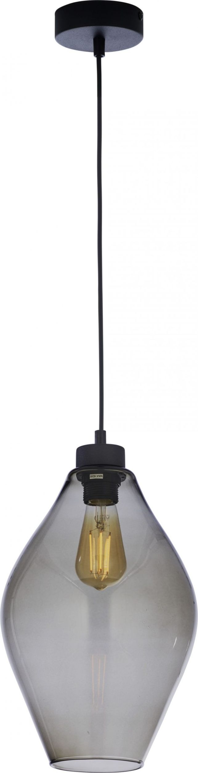 TK Lighting Tulon függőlámpa 1x60 W fekete-grafit 4192