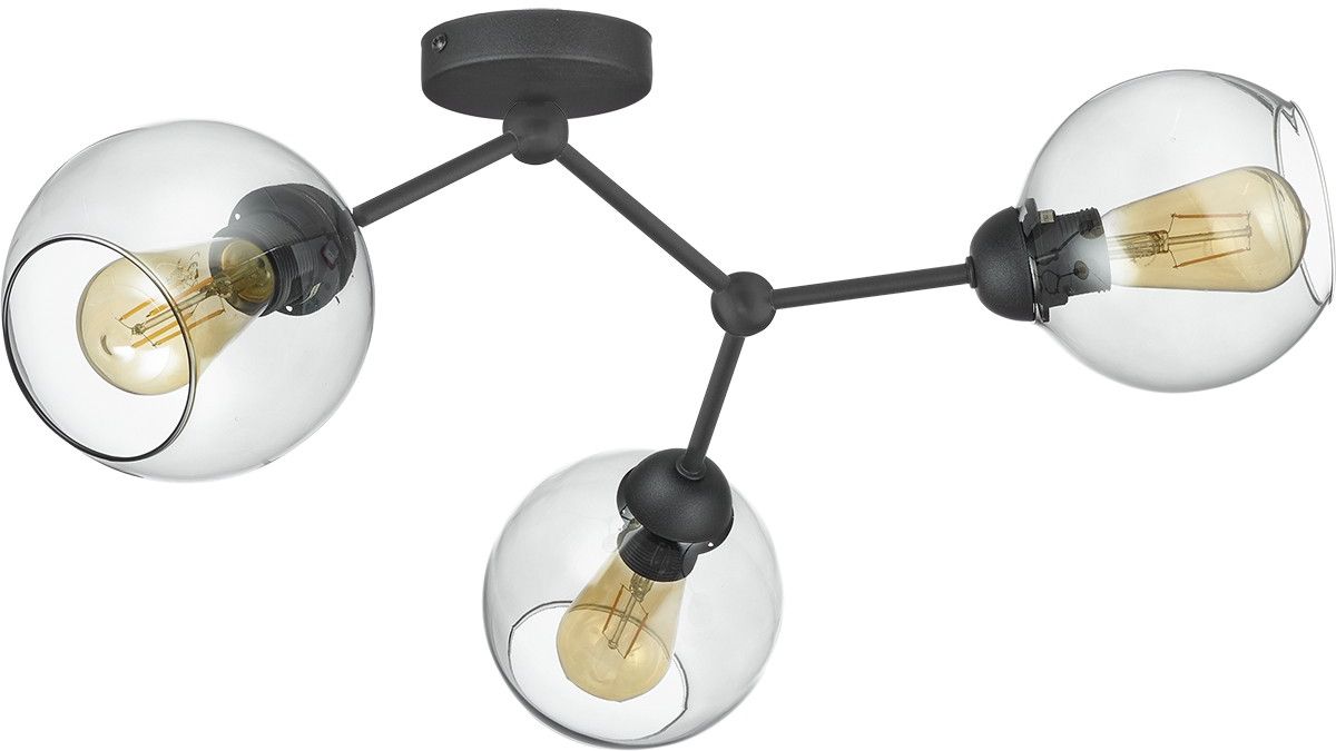 TK Lighting Fairy mennyezeti lámpa 3x15 W fekete 4372