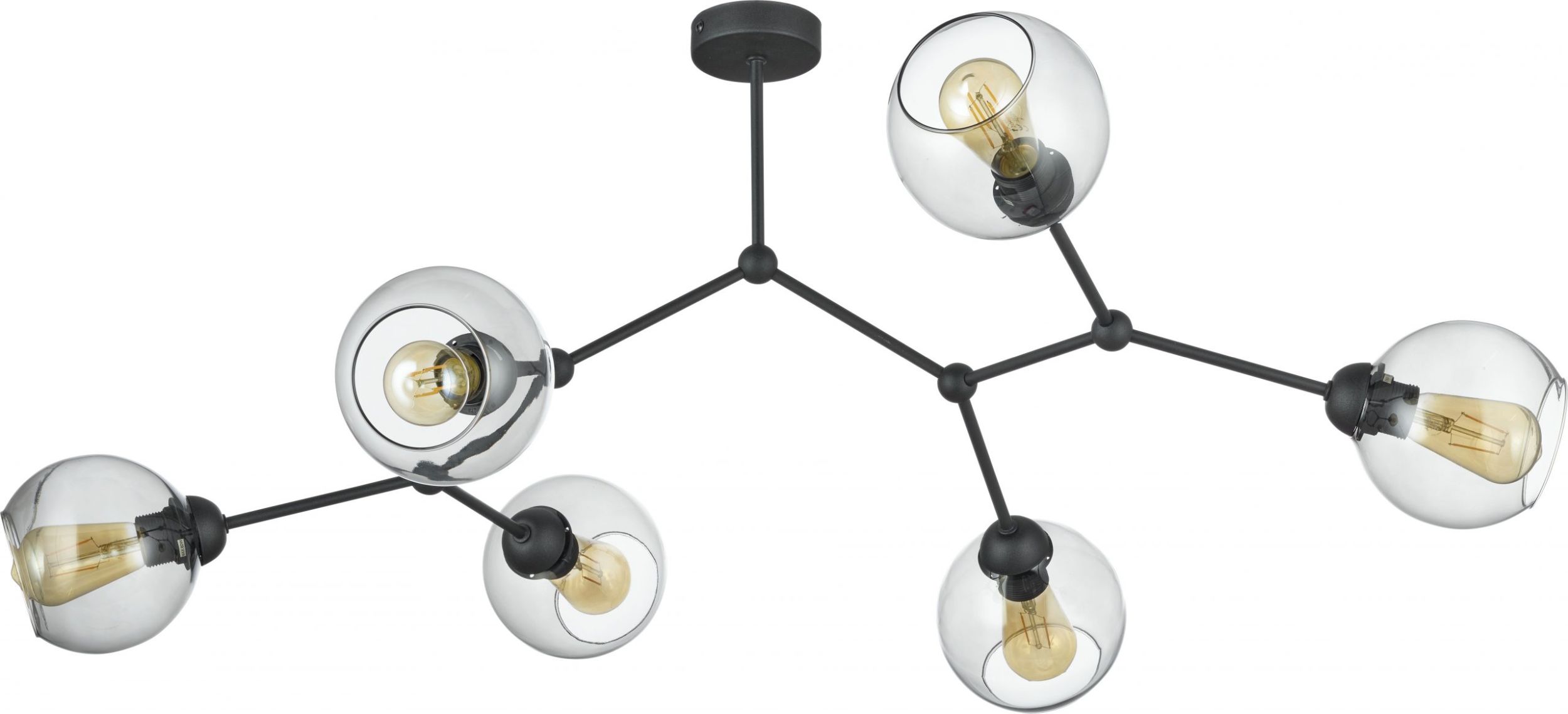TK Lighting Fairy mennyezeti lámpa 6x60 W fekete-grafit 2731