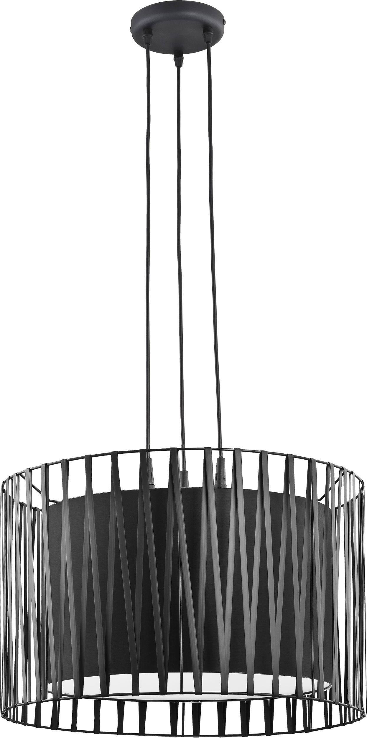 TK Lighting Harmony függőlámpa 3x25 W fekete 1655