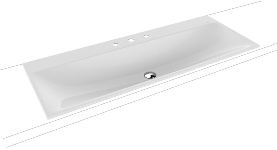 Kaldewei Silenio mosdótál 120x46 cm négyszögletes süllyesztett fehér 907906273001