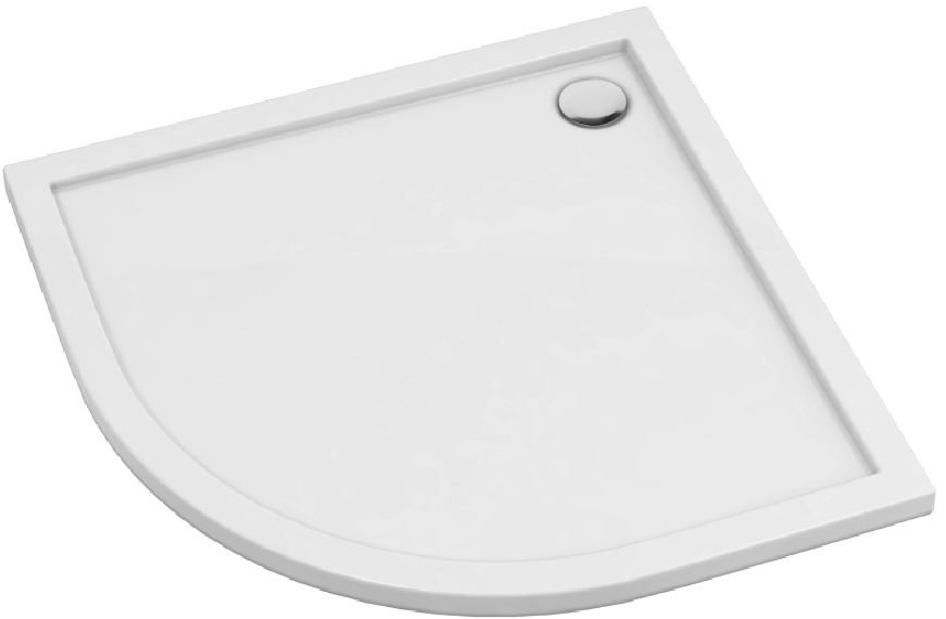 Schedpol Corrina New félkör alakú zuhanytálca 90x90 cm fehér 3.4334