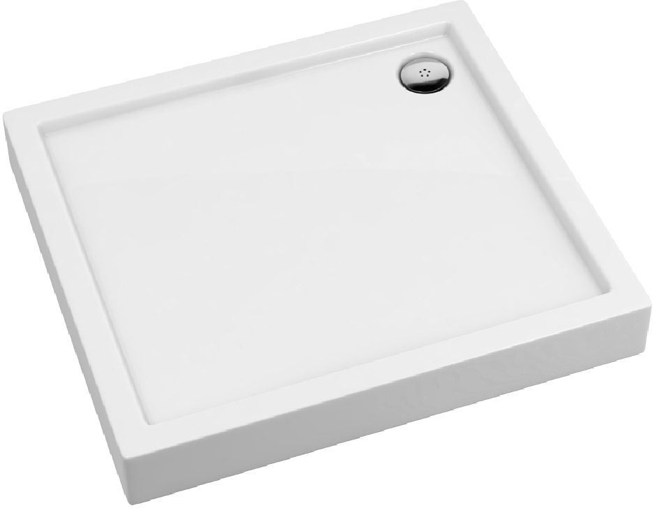 Schedpol Competia téglalap alakú zuhanytálca 80x70 cm fehér 3.01253