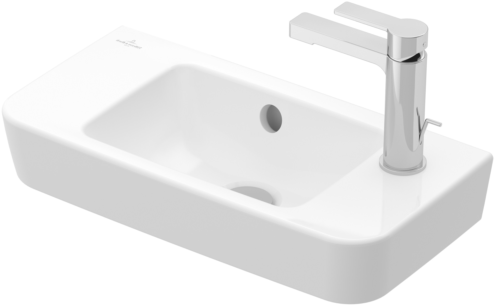 Villeroy & Boch O.Novo mosdótál 50x25 cm négyszögletes klasszikus fehér 4342R501