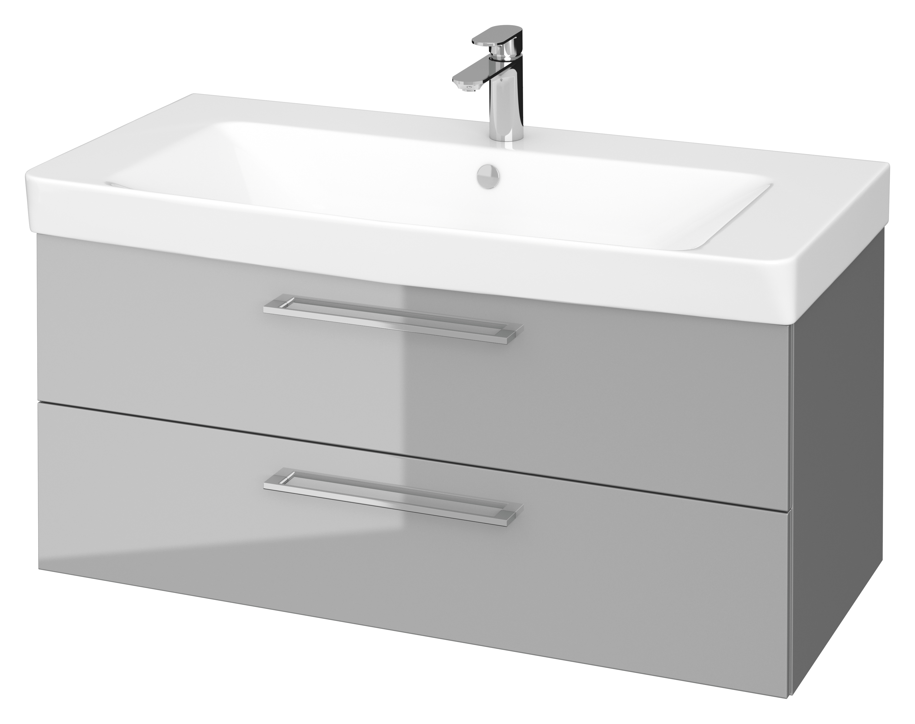 Cersanit Mille mosdó szekrénnyel 101 cm szürke S801-332-DSM