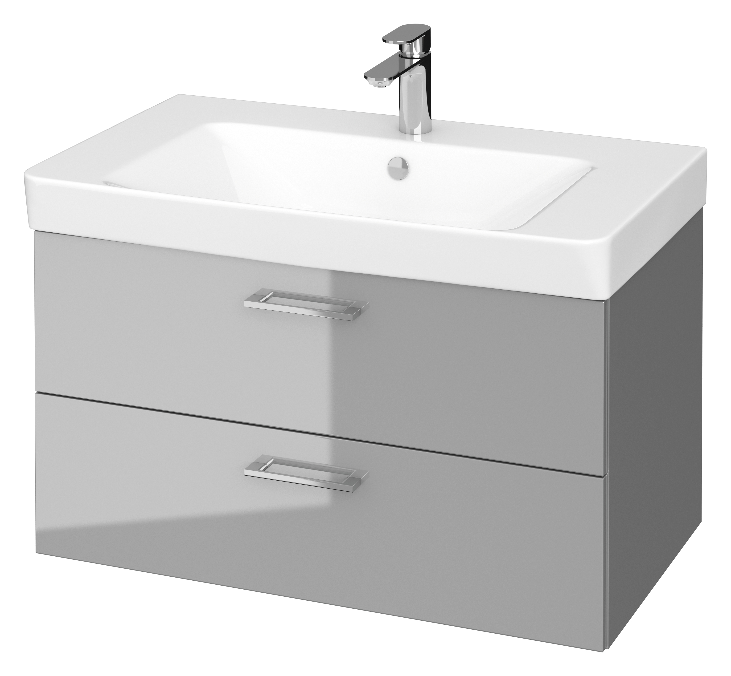 Cersanit Mille mosdó szekrénnyel 81 cm szürke S801-340-DSM