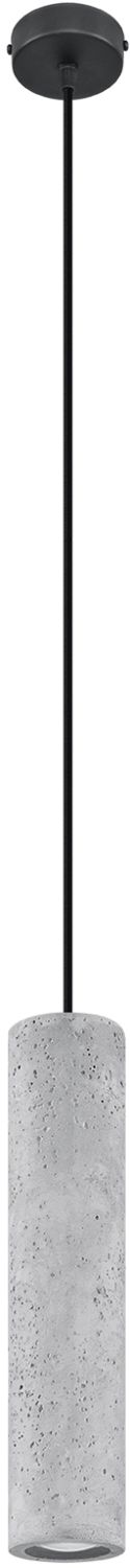 Sollux Lighting Luvo függőlámpa 1x40 W fekete-beton SL.0653