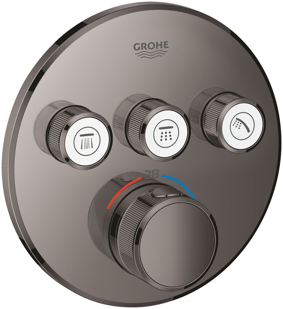 Grohe Grohtherm SmartControl kád és zuhany csaptelep süllyesztett igen Hard Graphite 29121A00