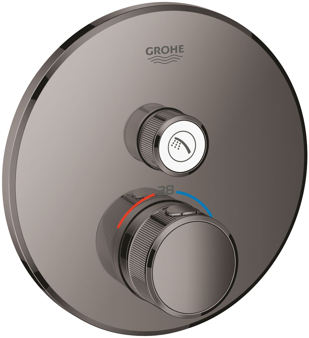 Grohe Grohtherm SmartControl zuhanycsaptelep süllyesztett z termosztáttal Hard Graphite 29118A00