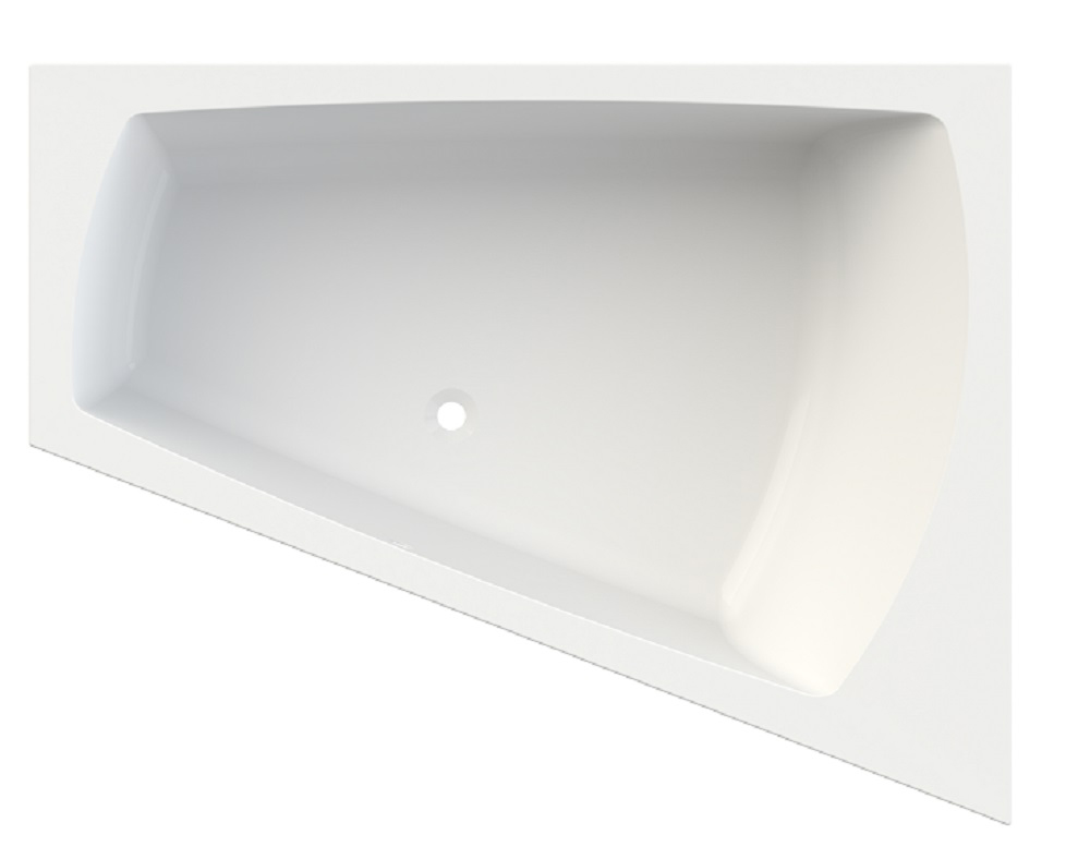 Hoesch Largo sarokkád 180x140 cm jobboldali fehér 3706.010
