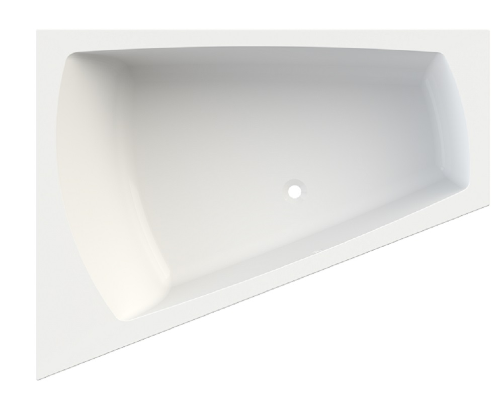 Hoesch Largo sarokkád 180x140 cm baloldali fehér 3705.010