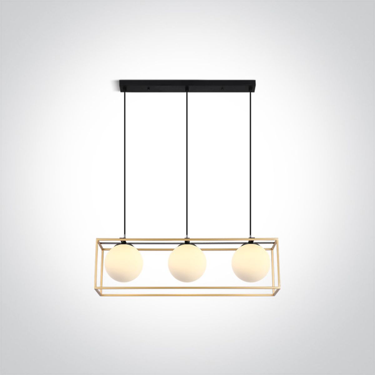 One Light Alla függőlámpa 3x8 W sárgaréz 63174C/BS