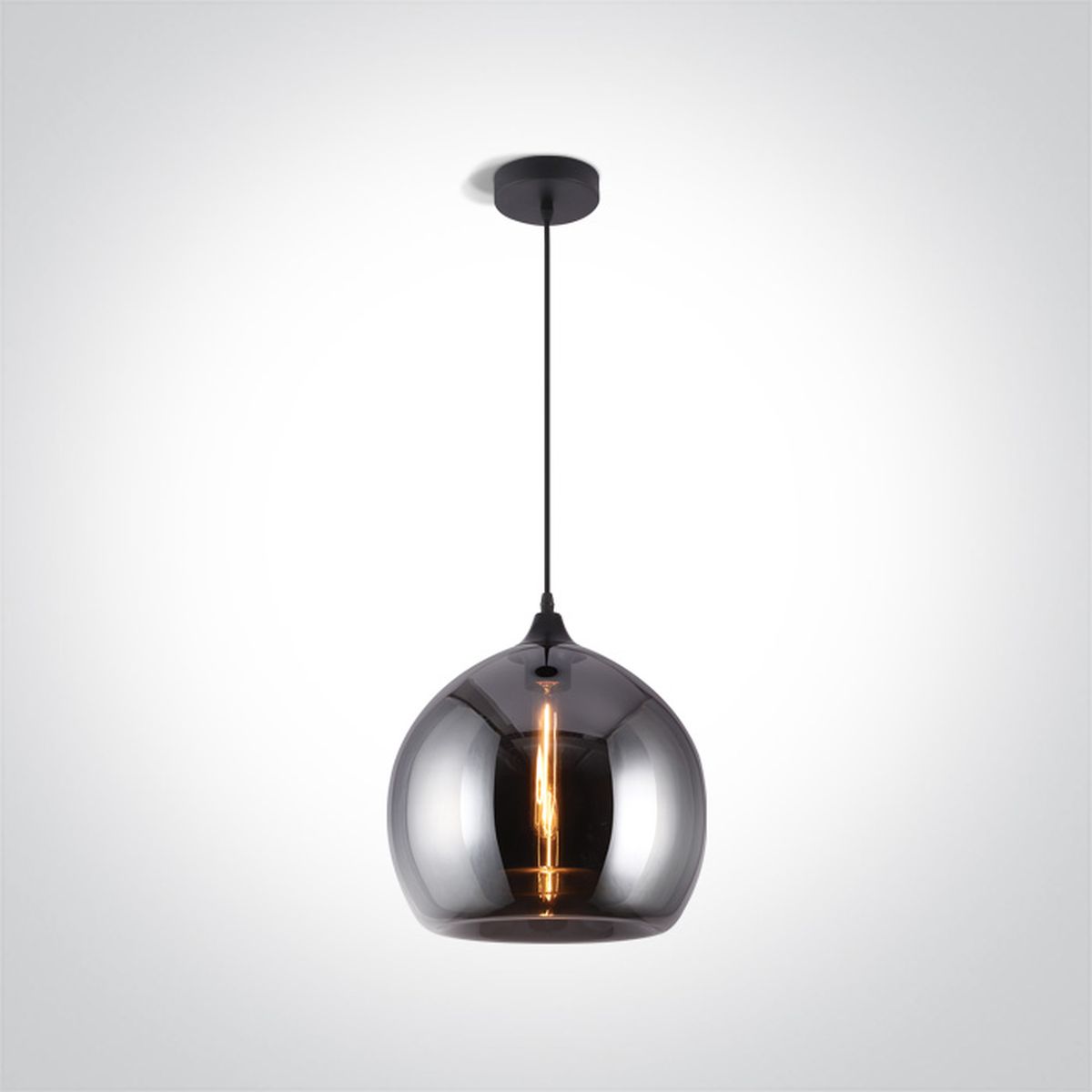 One Light Carmen függőlámpa 1x12 W fekete-szürke/hamvas 63136/DC