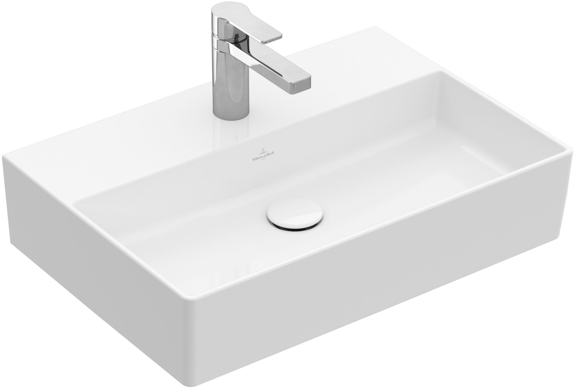 Villeroy & Boch Memento 2.0 mosdótál 60x42 cm négyszögletes klasszikus-beépíthető fehér 4A226GR1