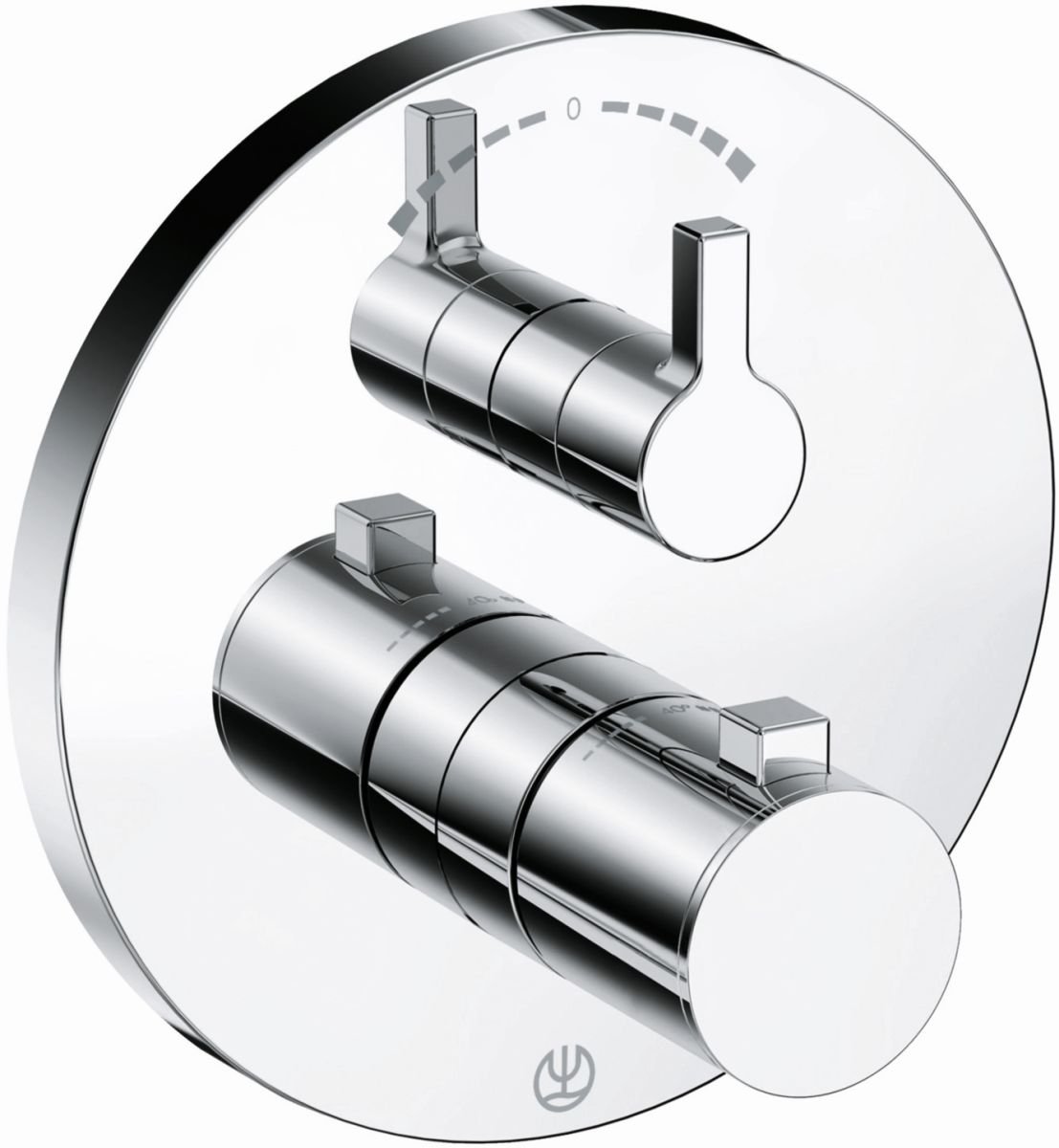 Kludi Nova Fonte kád és zuhany csaptelep süllyesztett z termosztáttal króm 208300515