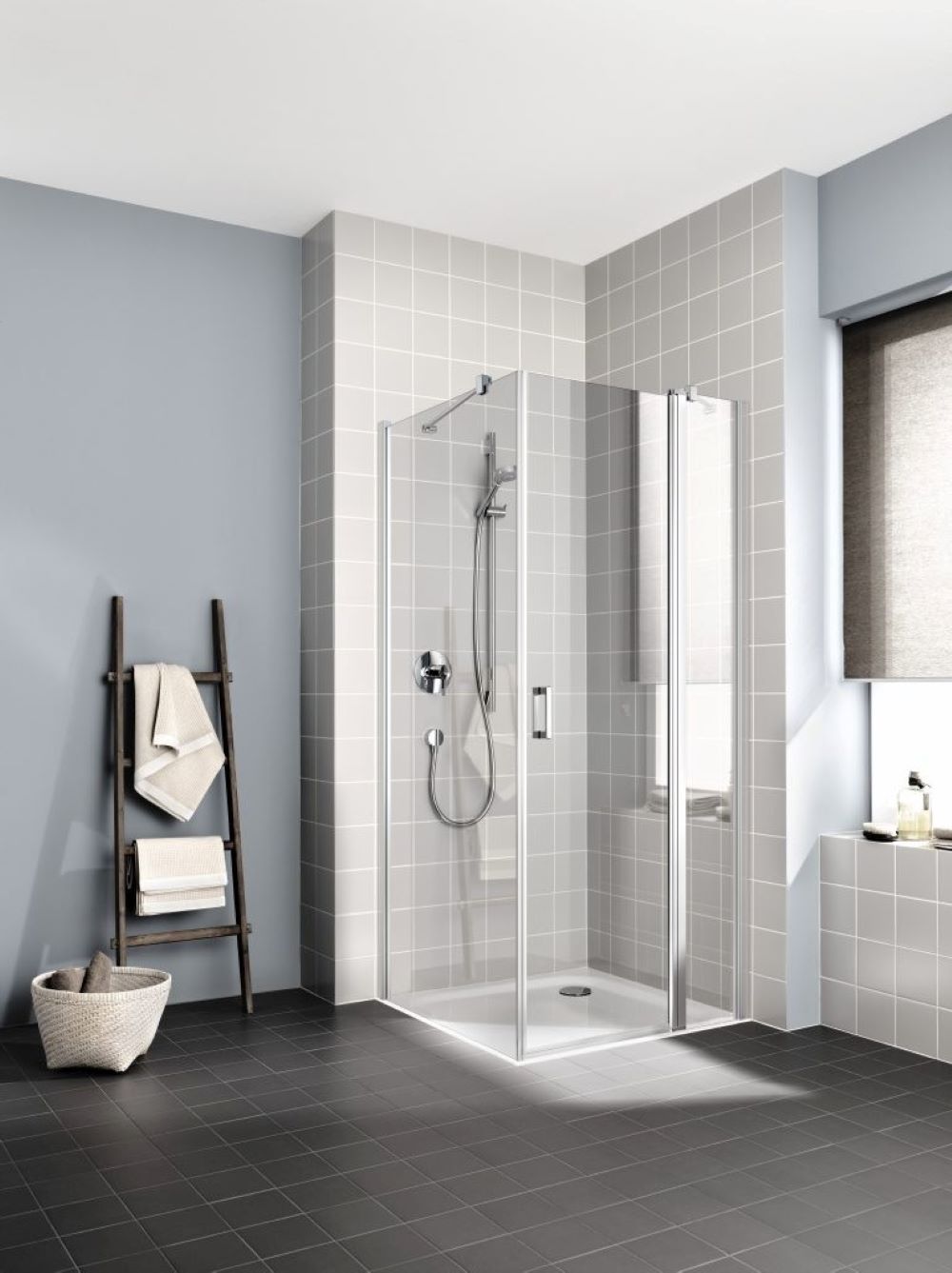 Kermi Cada XS zuhanyajtók 120 cm dönthető ezüst fényes/átlátszó üveg CK1NR012020VPK