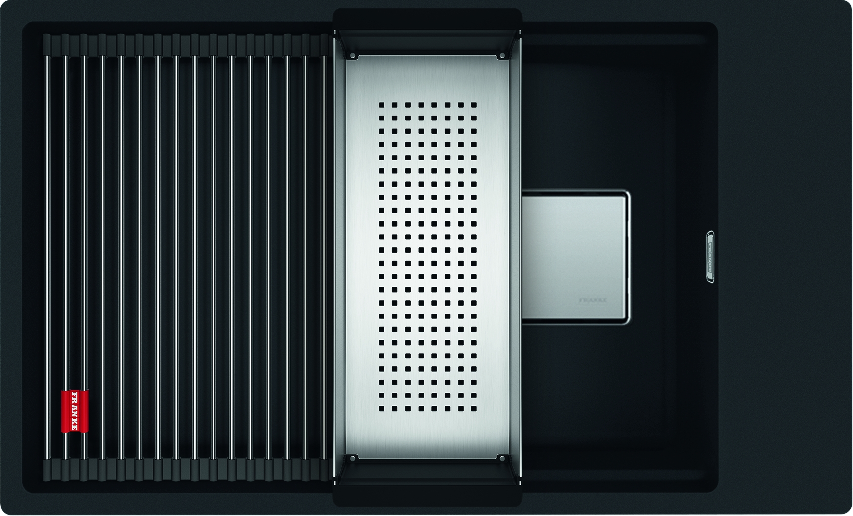 Franke Kanon gránit mosogató 62x42 cm fekete 125.0633.003