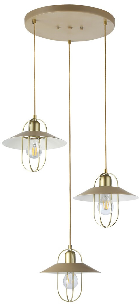 Rabalux Nesrin függőlámpa 3x40 W arany-bézs 3520