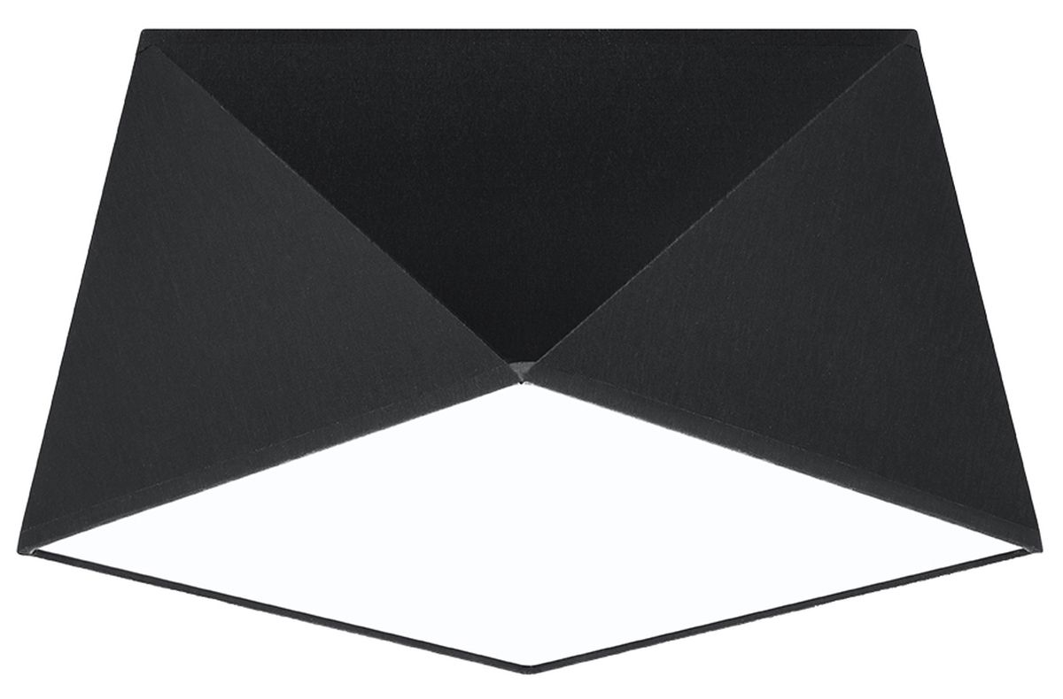 Sollux Lighting Hexa mennyezeti lámpa 1x60 W fekete SL.0687