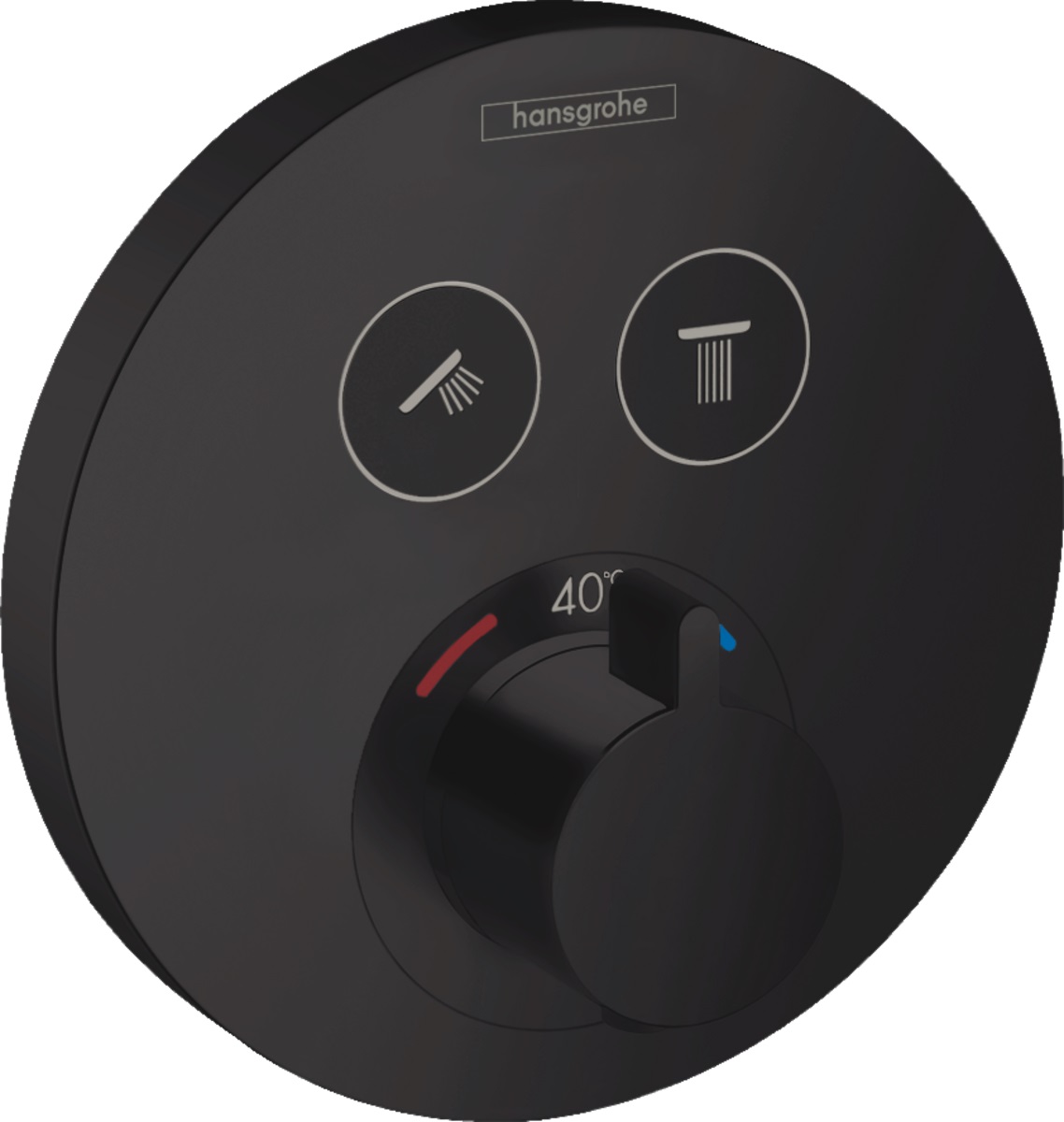 Hansgrohe ShowerSelect kád és zuhany csaptelep süllyesztett igen fekete 15743670