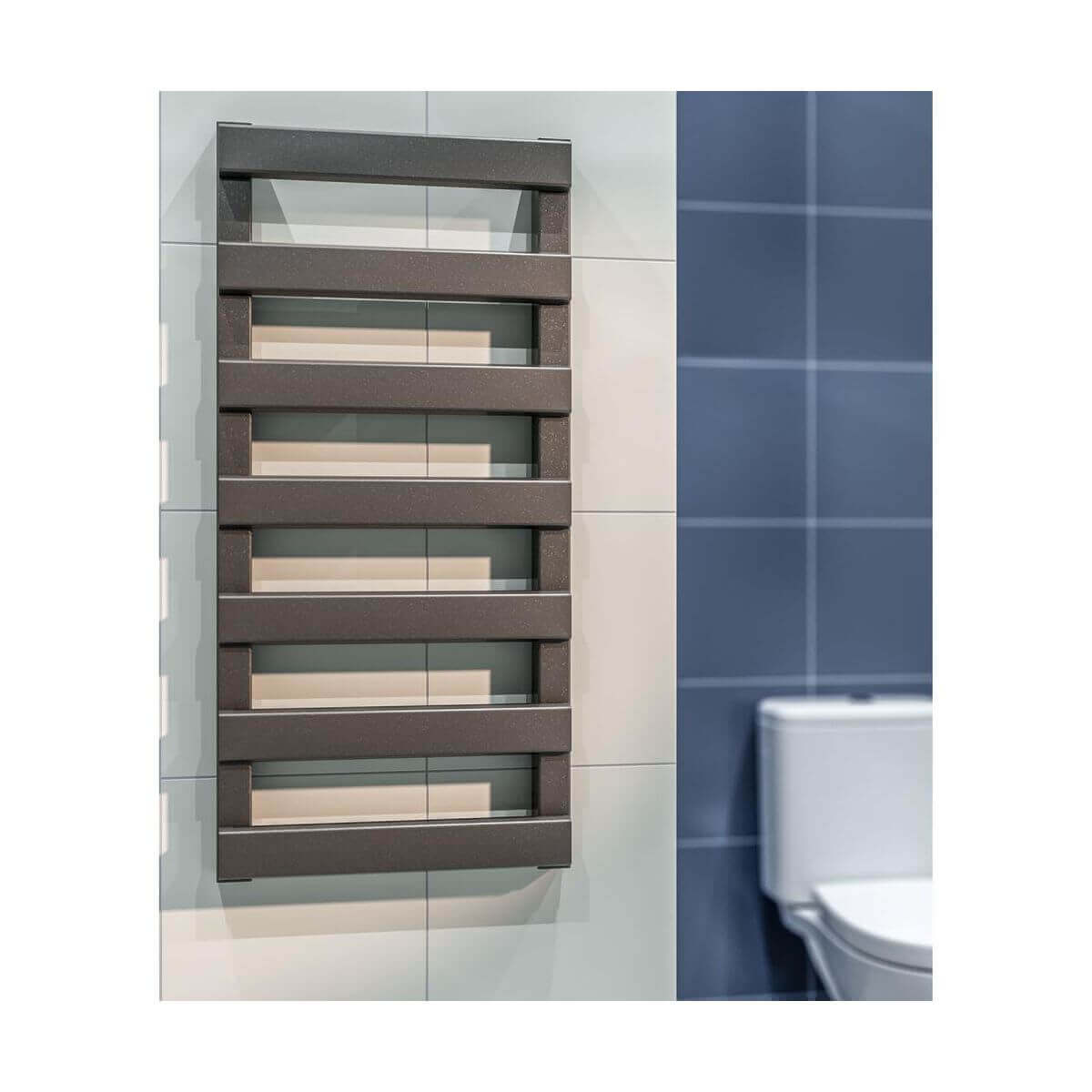 Luxrad Scala New fürdőszoba radiátor dekoratív 84x40 cm grafit SCN840400S007