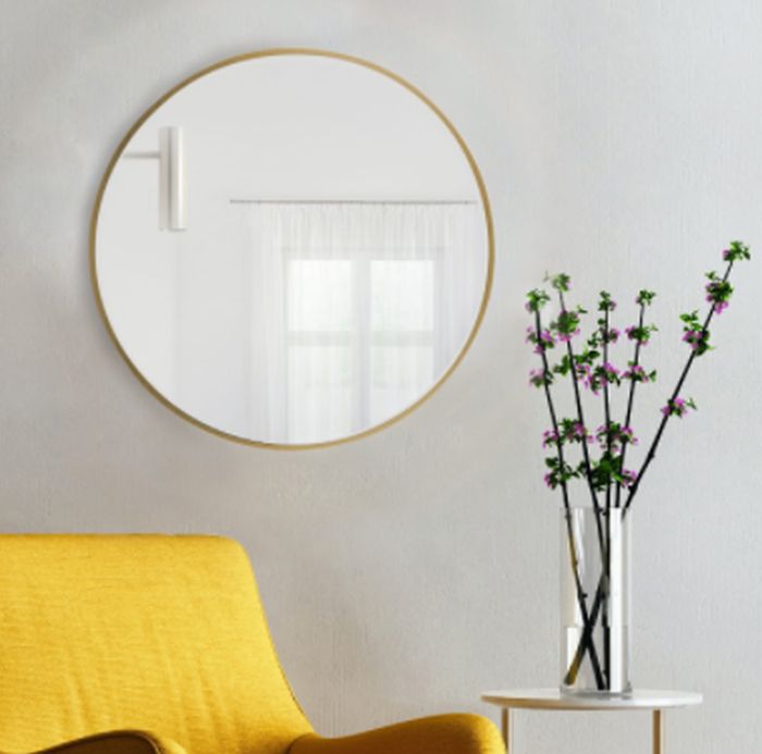 Baltica Design Tiny Border Round tükör 60x60 cm kerek arany 5904107904399