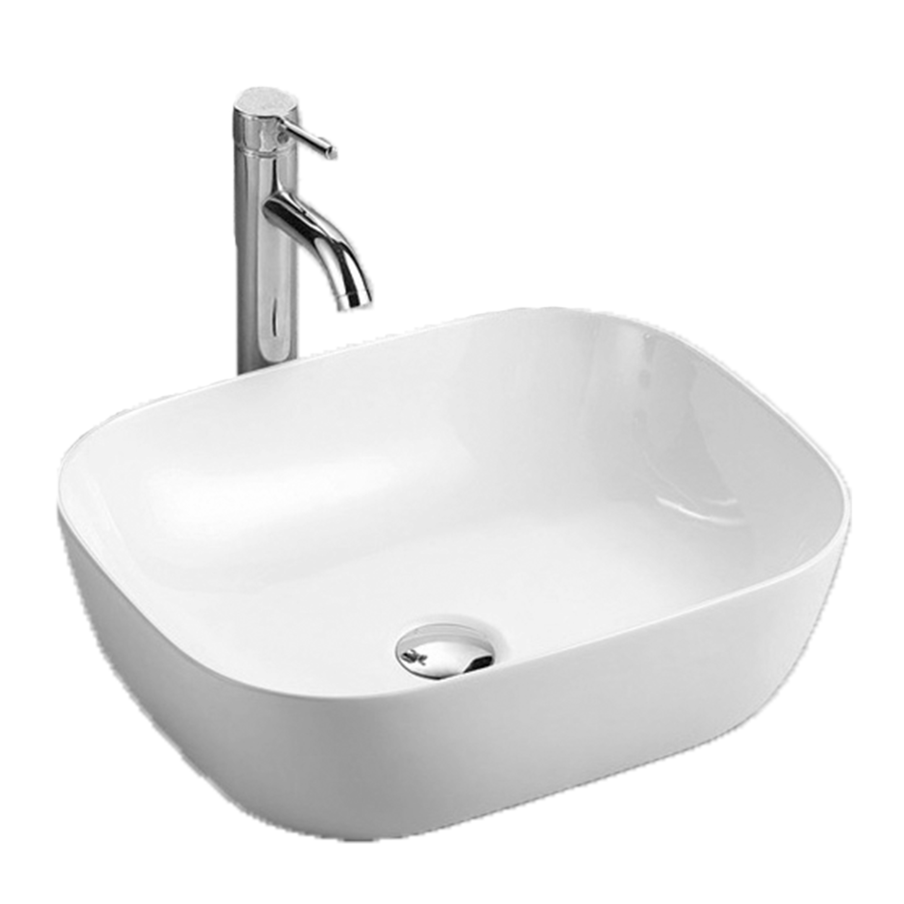 LaVita Giro mosdótál 49x39.5 cm ovális mosdótálak fehér 5900378310198