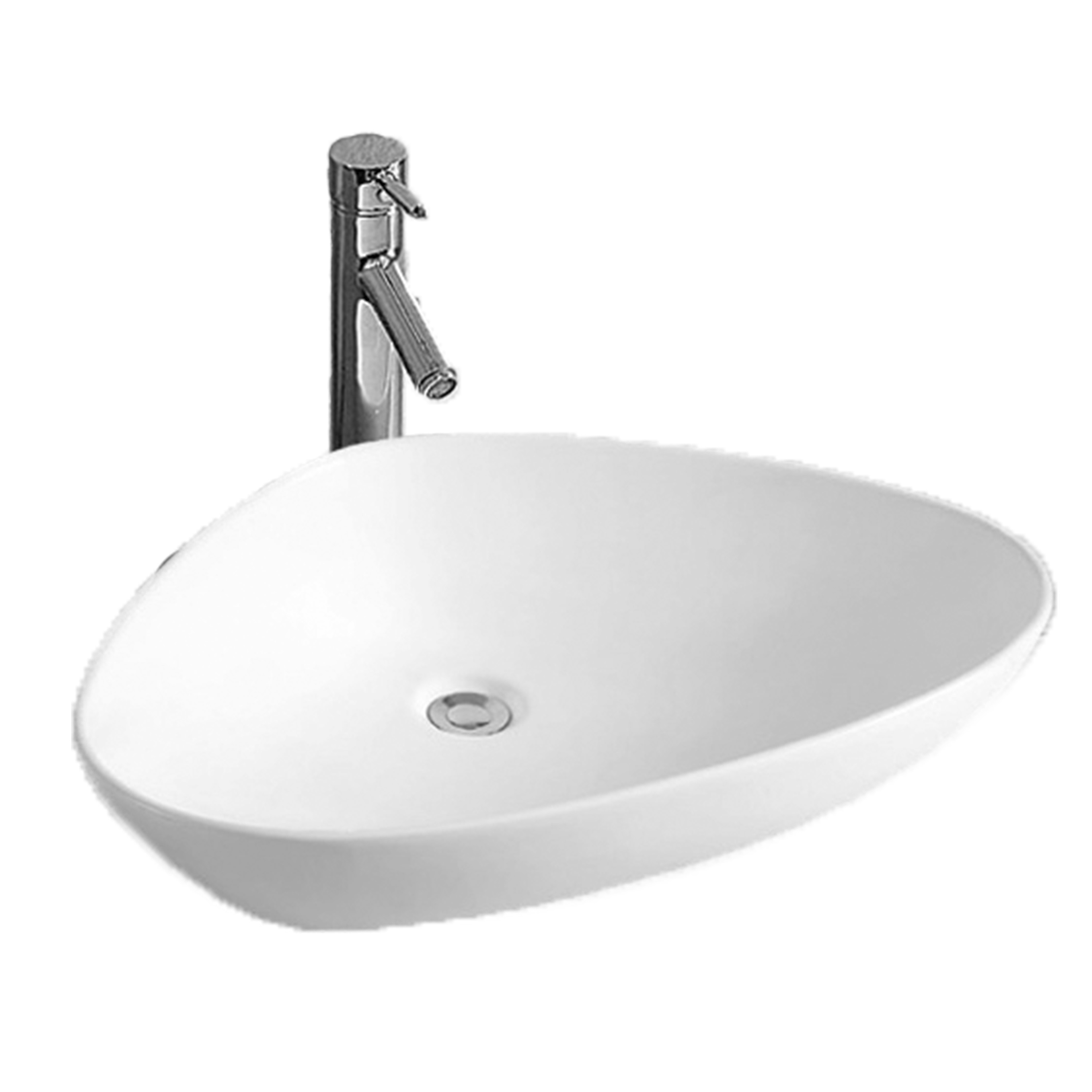 LaVita Triango mosdótál 59x39 cm mosdótálak fehér 5900378310174